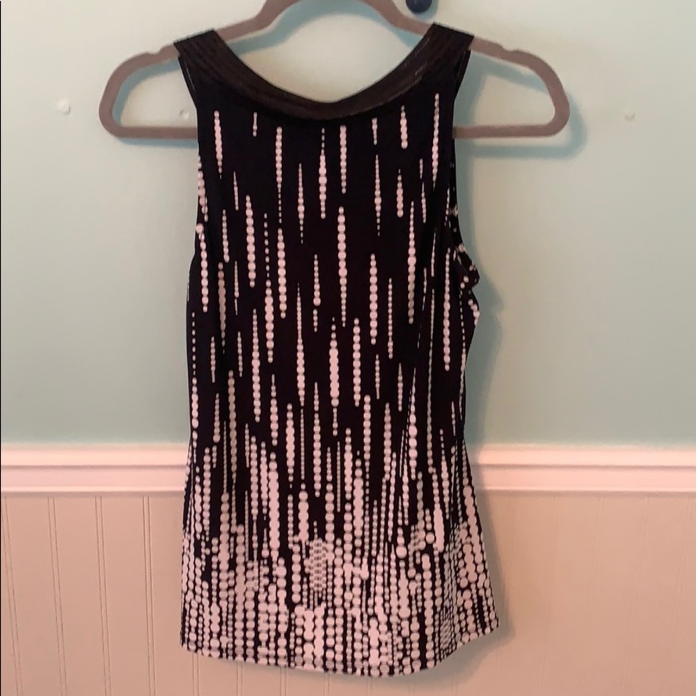 Black and white dot tank - Picture 2 of 3